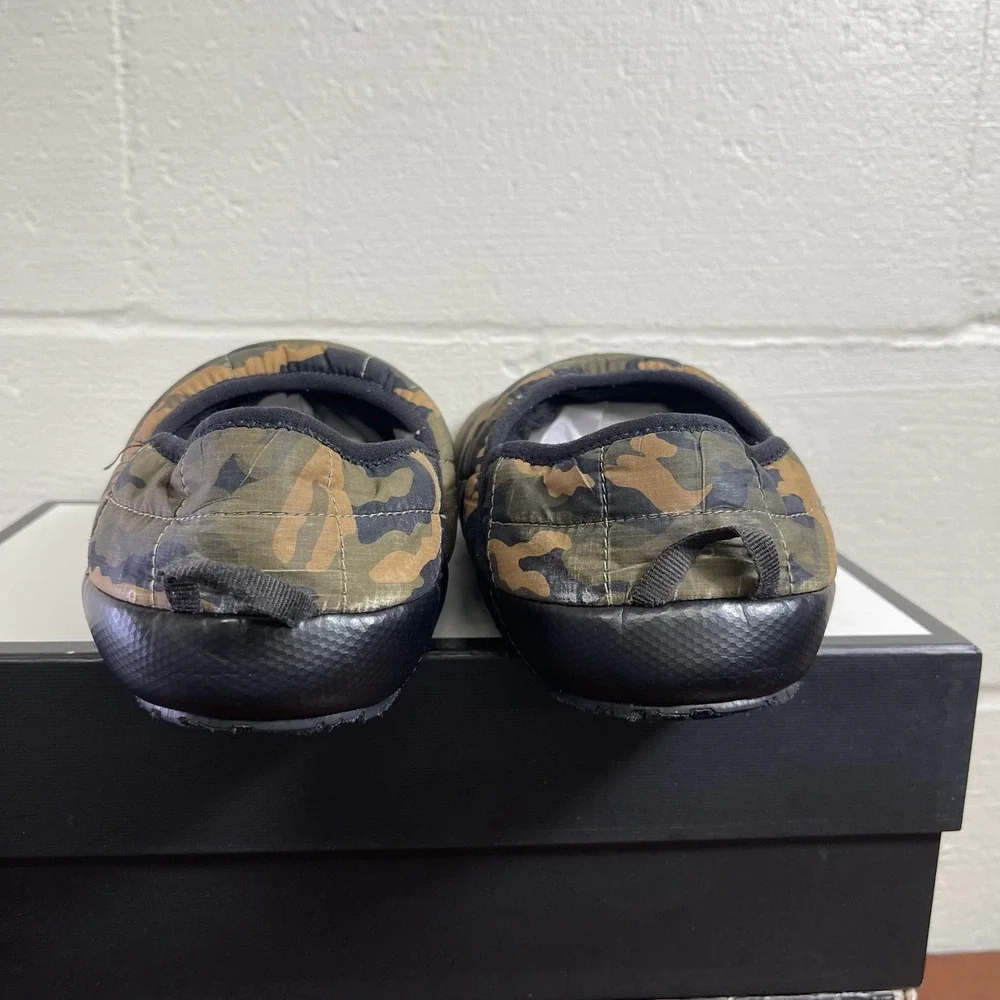 The North Face Thermoball Traction Mule V Camo Green Slippers Slip On Men's 10